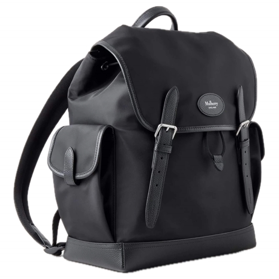 Mulberry Heritage Nylon Backpack Black Nylon